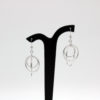 Infinity hook earrings in silver