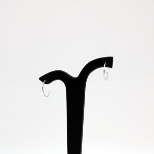 Silver cane earrings