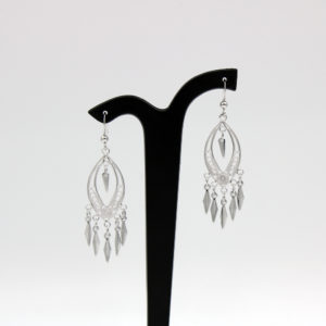 Handmade filigree silver earrings