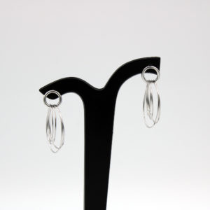 Boucles d'oreilles en fil d'argent