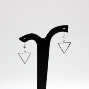 Boucles d'oreilles triangulaires en argent