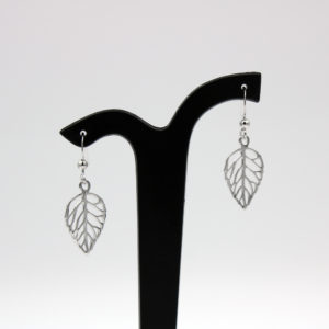 Ohrringe Blatt aus Silber
