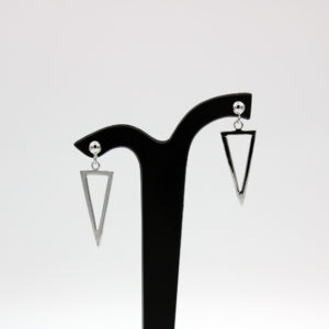 Ohrringe Triangelform aus Silber