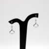 Drop hook earrings in silver