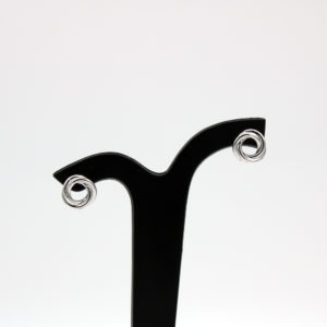 Silver double earrings