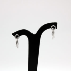 Ohrringe mit Ringen aus Silber