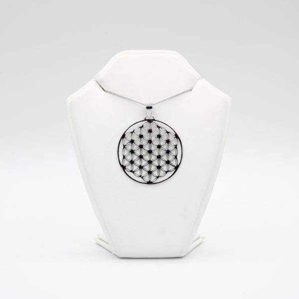 Silver flower of life pendant