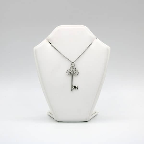 Silver key pendant