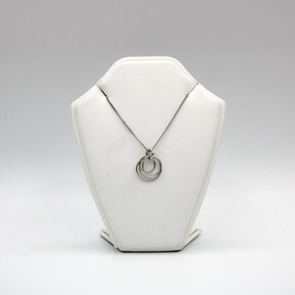 Silver wire earrings pendant