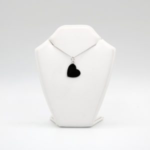 Silver love heart pendant