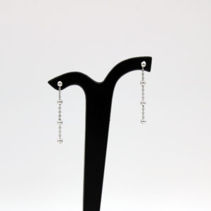 Boucles d'oreilles quadrio de boules en argent