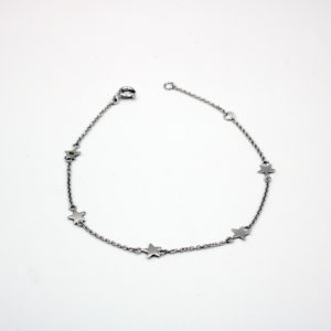 Bracelet breloques d'étoiles en argent