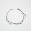 Silver heart charm bracelet